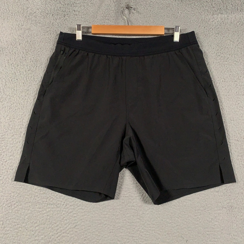 Ten Thousand Interval Short Men's Large L Black Athletic Training Running 7"